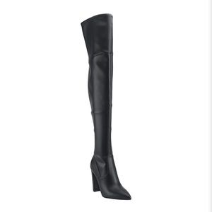 Thigh high leather boots